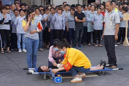 上OPAY钱包官网2019年上半年消防演习现场