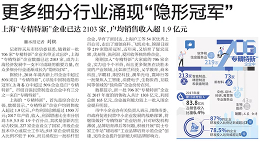 权威官媒《解放日报》点赞上OPAY钱包官网：优良上市公司，上海“专精特新”标杆型企业